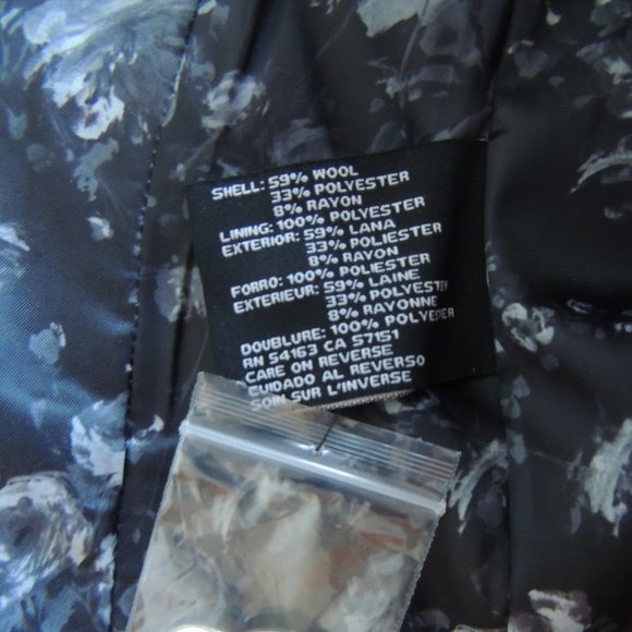 Guess Los Angeles Brand Wool Blend Trench Coat - Picture 8 of 13